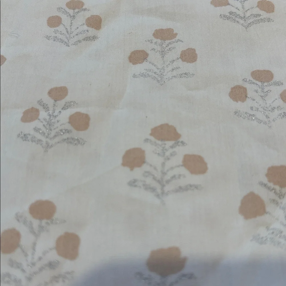 Set/3 CRATE & KIDS x John Robshaw *Toddler* Sheets Sana Metallic Organic
